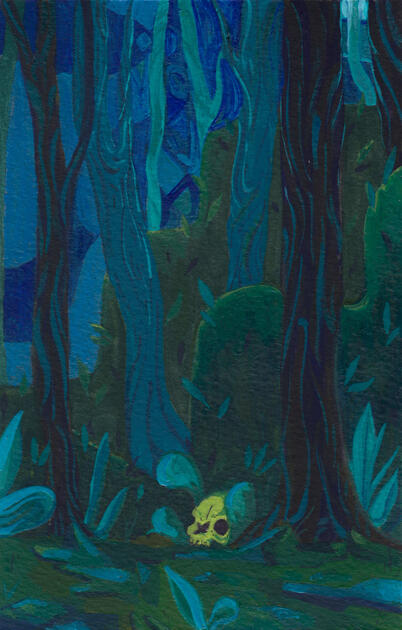 Forest Findings: gouache